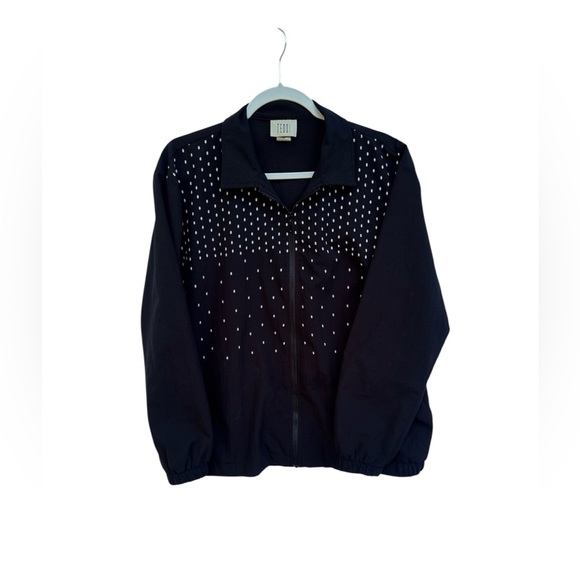 Vintage Teddi Black Jacket with White Dots - Picture 8 of 13